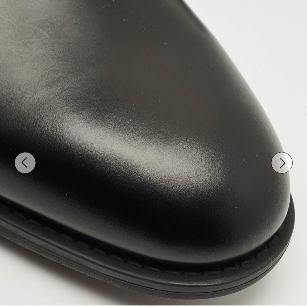 AUTHENTIC Louis Vuitton Black Leather Oxfords Sz 9.5 - Picture 7 of 10
